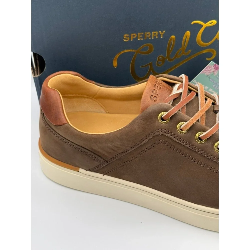 Sperry‎ Gold Cup Richfield LTT Brown Nubuck Leather Sneakers Mens Size 10.5